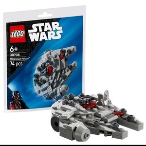 NWT LEGO STAR WARS Millenium Falcon Polybag 72pc 30708 Building Toy Pack